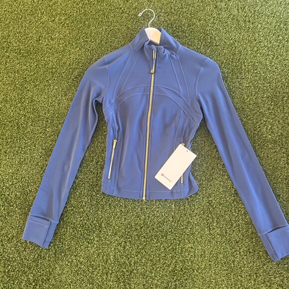 Define Cropped Jacket Nulu - Blue Twill/Gold - Picture 2 of 5